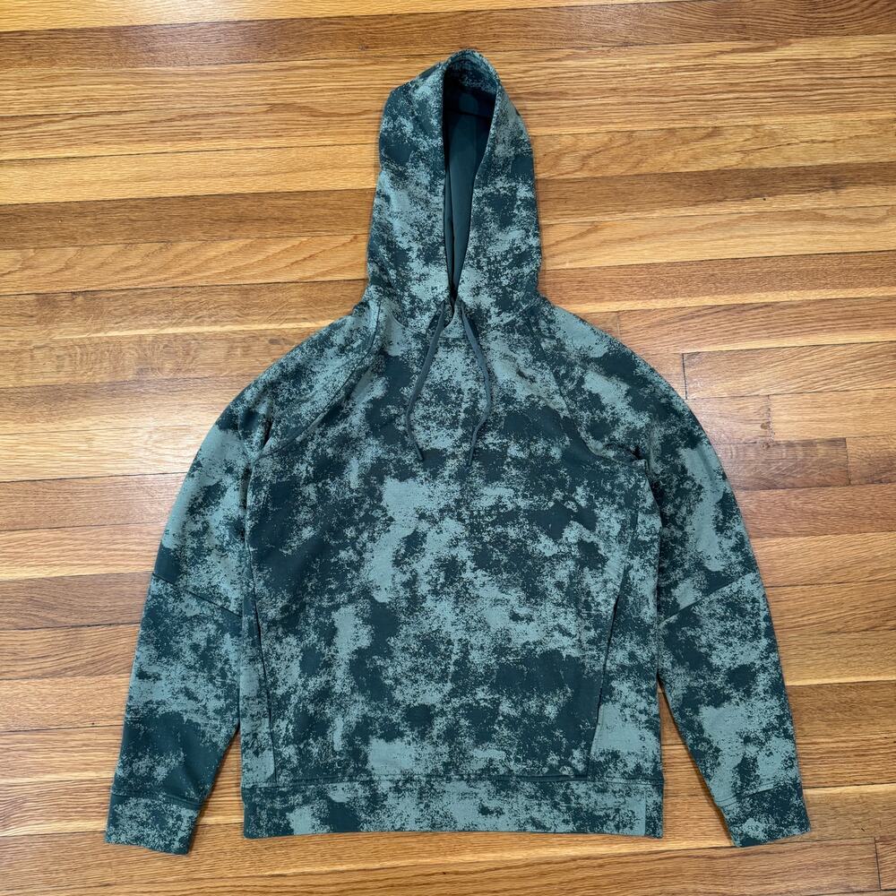Lululemon Sweatshirt Mens Small City Sweat Pullover Hoodie Camo Green Grey